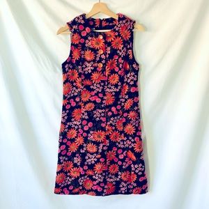 VINTAGE 1960s Vivid Hanae Mori Designer Mod A-Line GoGo Shift Dress XS S